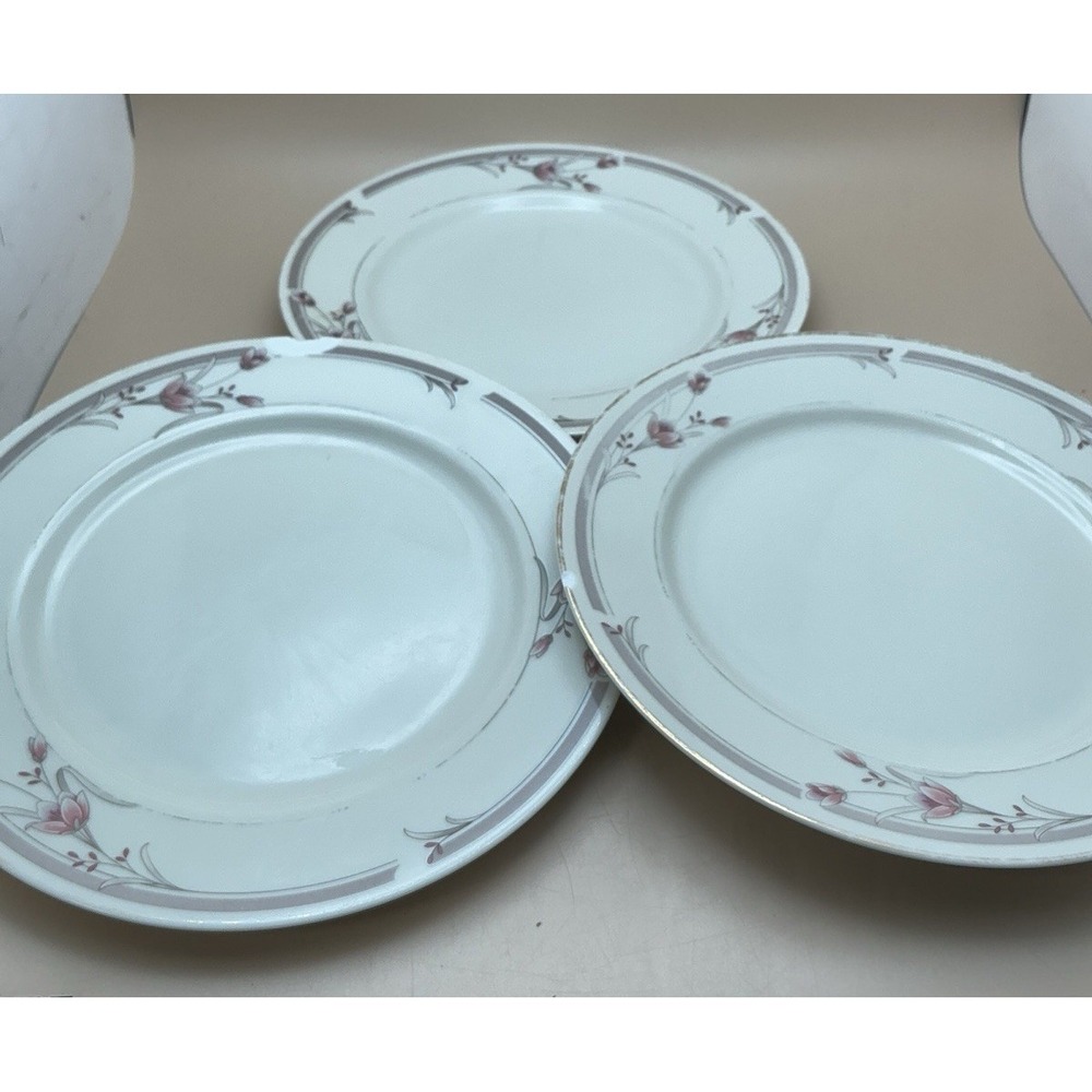 Vintage Sango Regency Collection "Heather" 7.5" Salad Plate-Set of 3 (See Desc.)